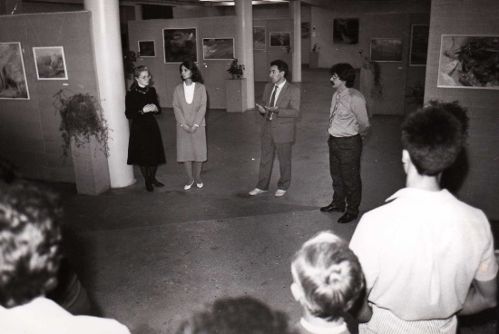 На открытии выставки в ТХМ, 1990 г. 