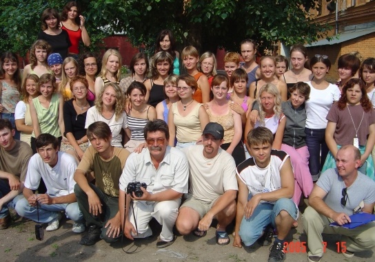 Сергей Галета с учениками-студентами ТГУ