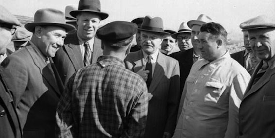 Встреча В. Молотова, 1955 год. Н. Разин справа