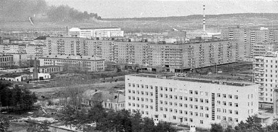 Вид на перекресток улиц Чайкиной и Матросова, 1970-е годы