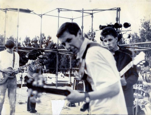 Группа «Гной» на рок-фестивале, 1991 г.