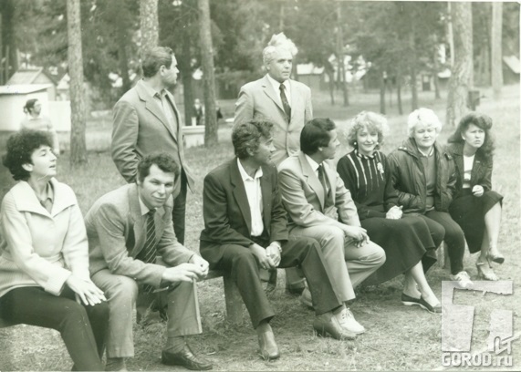 Середина 80-х. Местные журналисты на семинаре на турбазе Волна