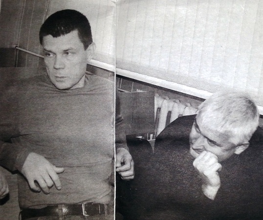 Потерпевший Олег Загузов на суде (слева)