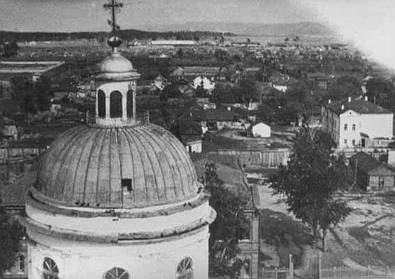 Вид на Ставрополь с колокольни собора