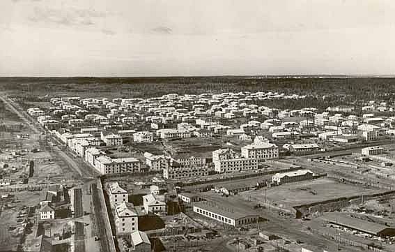 Комсомольск, 1950-е. Слева ул. Сталина, ныне Коммунистическая