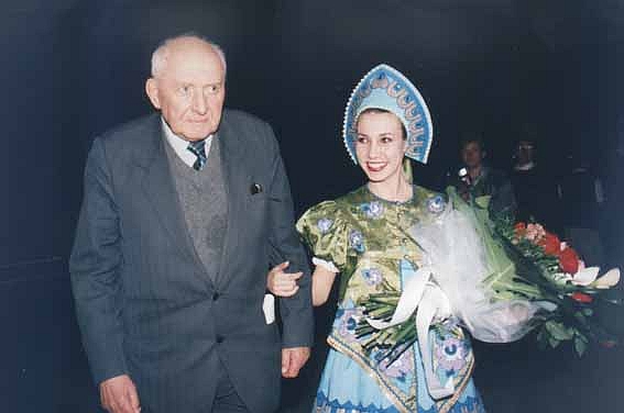 В.Н. Поляков на юбилее «копейки», 2000 г