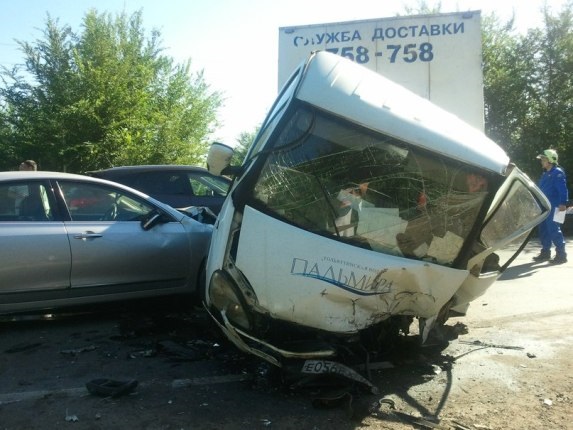Последствия ДТП на трассе Ягодное-Тольятти 