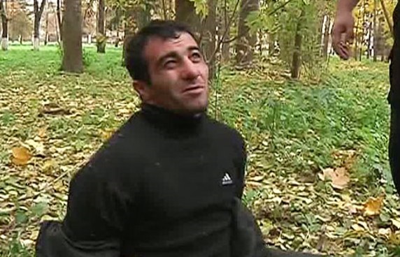 Орхан Зейналов сразу после задержания