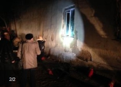 На месте поджога здания СКР в Чите