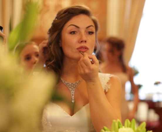 Ольга Радиевская перед церемонией бракосочетания
