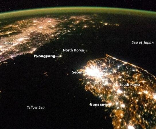 Северная Корея - на незасвеченном участке суши