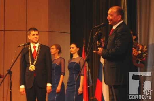 Владимир Артяков на инаугурации мэра Тольятти Сергея Андреева.
