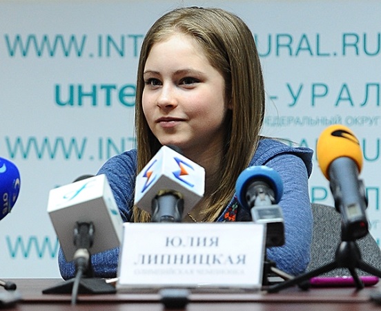 Юлия Липницкая на пресс-конференции
