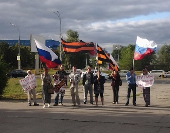 Пикет в Парке Победы, Тольятти, 27 июля