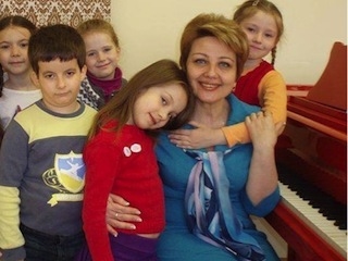 Марина Трофимова с детьми