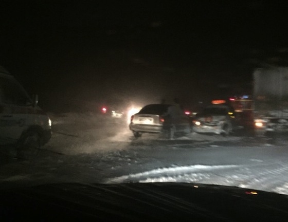 6 автомобилей столкнулись на Обводном шоссе в Тольятти