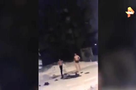 Порно видео пьяные на улице