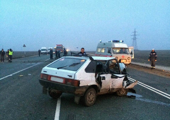 В ДТП на М-5 у Сызрани погиб водитель "девятки" 