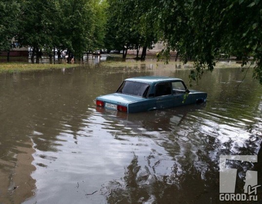 Раньше потоп на Карбышева был обычным делом. Из архива TLTgorod