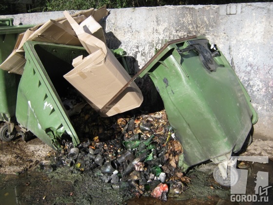 Во дворах Старого города Тольятти сожгли мусорные контейнеры