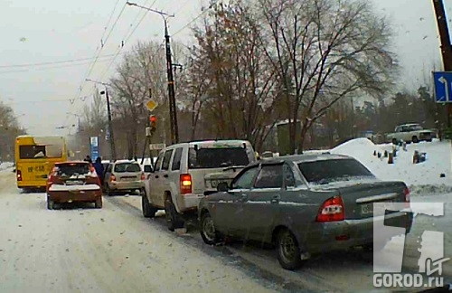 Пробки в месте ДТП не образовалось