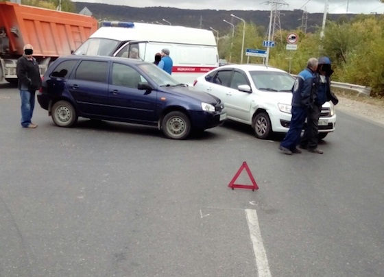 ДТП на ул. Гагарина в Жигулевске, 27 сентября