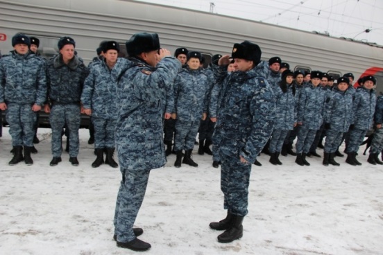 Поезд с полицейскими прибыл на Сызранский вокзал