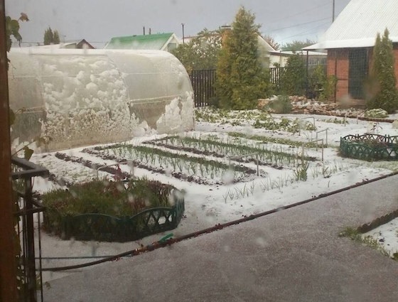 Снег близ Тольятти выпал 1 июня
