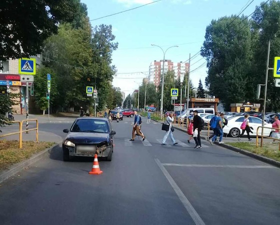 Место наезда на ребенка в Тольятти