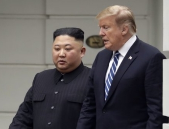 Ким Чен Ын и Дональд Трамп 