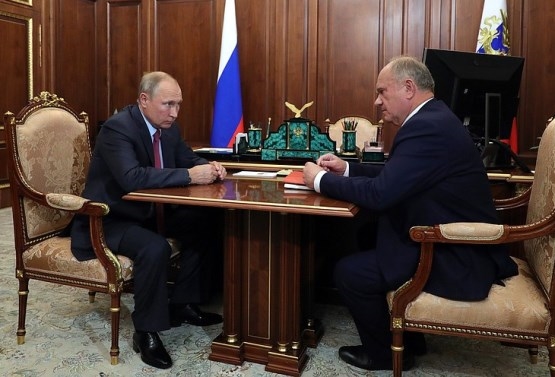 Владимир Путин и Геннадий Зюганов
