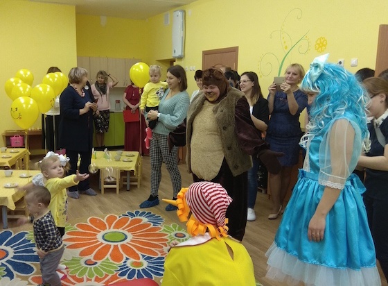 Открытие группы в детском саду "Веселые нотки"