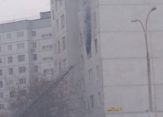 Пожар на ул. Офицерская в Тольятти