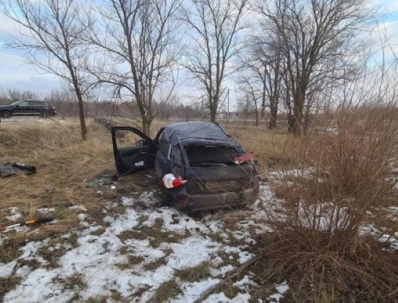 Водитель "Калины" скончался на месте аварии