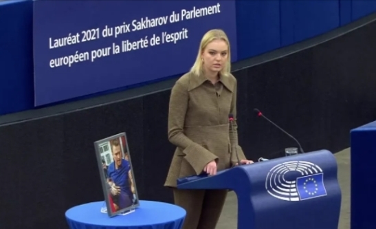Дарья Навальная выступила в Европарламенте 