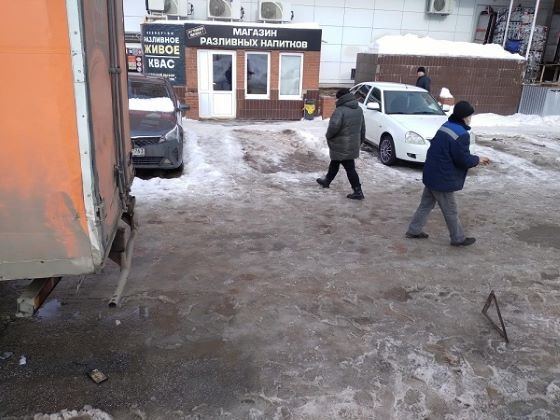 Место наезда на женщину в Тольятти