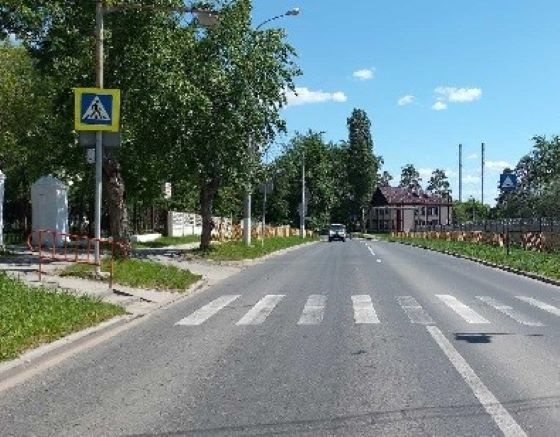 Место наезда на мальчика на Комсомольском шоссе в Тольятти
