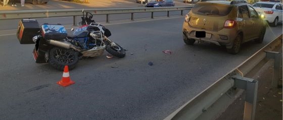 Водитель мотоцикла был госпитализирован