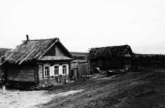 Последние дома Кунеевки. 1952 год. Фото И. Белова
