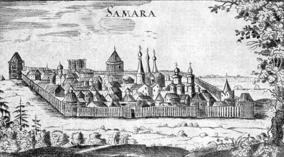 Из книги А. Олеария: крепости Казань, Царицын, Самара