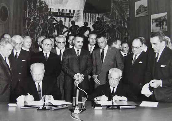 Подписание соглашения 4 мая 1966 года