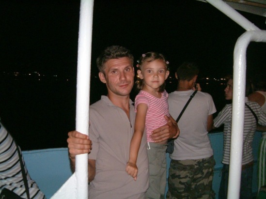 Ростилов с дочерью Миланой